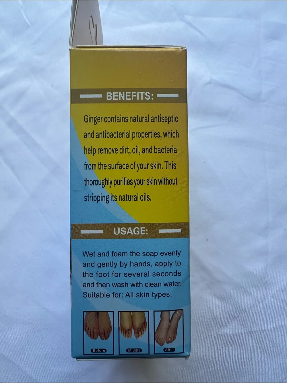 Simply Bella Ginger Medicine Foot Soap Bar 100g Natural Foot Soak NIB